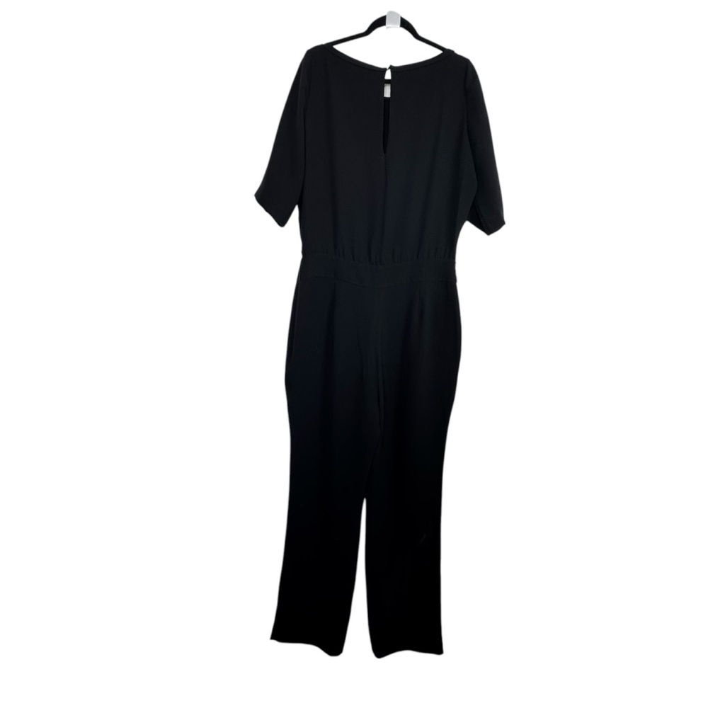 Diane Von Furstenburg Jumpsuit GWYENNE 3/4 Sleeve Crepe Straight Leg - Picture 5 of 14